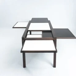 Pamono Dining Table with Reversible and Extendible Tops by Bernard Vuarnesson for Bellato, 1980s Best