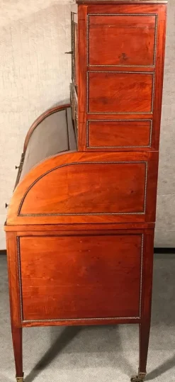 Pamono Directoire Cylinder Desk with Top Bookcase, France, 1800s Hot