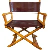 Pamono Director's Chair in Leather and Brass by Ryda Levi McGuire, 1960s Outlet