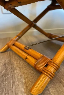 Pamono Director's Chair in Leather and Brass by Ryda Levi McGuire, 1960s Outlet