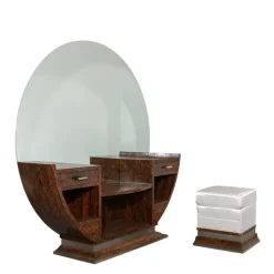 Pamono Dressing Table and Ottoman, 1940s, Set of 2 Online