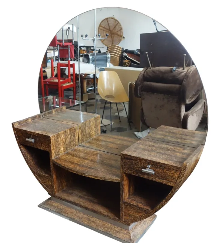 Pamono Dressing Table and Ottoman, 1940s, Set of 2 Online