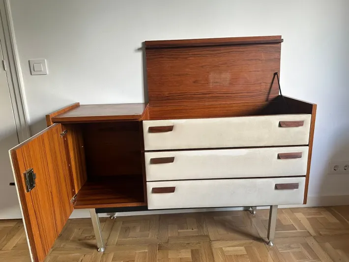 Pamono Dressing Table attributed to Roger Landault, 1960 Hot