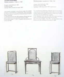 Pamono Dressing Table in Beech by Josef Hoffmann for Jacob & Josef Kohn, 1890s Best