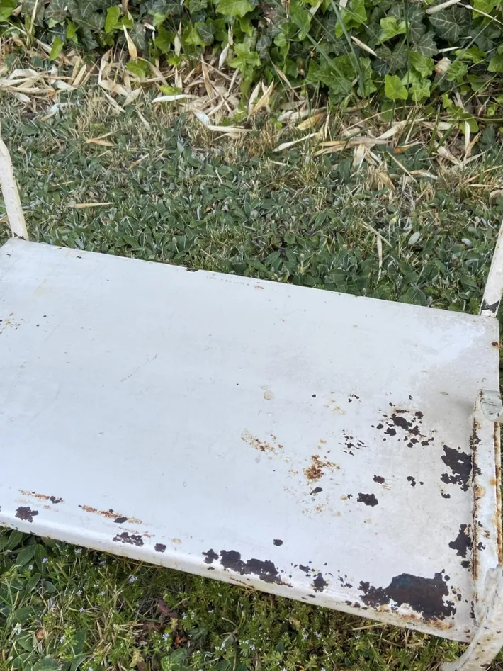 Pamono Dressing Table in Metal, 1920 Outlet