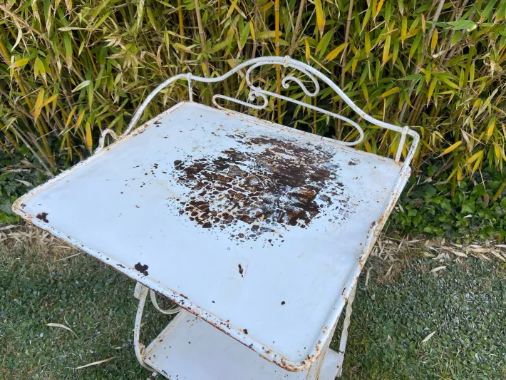 Pamono Dressing Table in Metal, 1920 Outlet