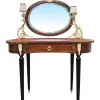 Pamono Dressing Table with 2 Arms of Lights Marquetry and Gilt Bronze, 1890s New