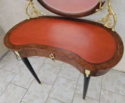 Pamono Dressing Table with 2 Arms of Lights Marquetry and Gilt Bronze, 1890s New