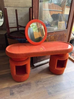 Pamono Dressing Table with Chairs from Kecskemét Furniture, 1975, Set of 3 Hot