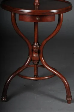 Pamono Dressing Table with Standing Mirror in Beech from Thonet, 1900s Best