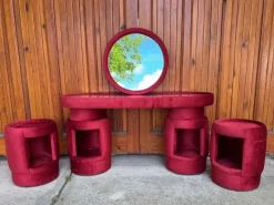 Pamono Dressing Tables by Kecskeméti Bútorertékesítő Vállalat, 1975, Set of 4 Outlet
