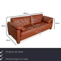 Pamono DS-17 Three-Seater Sofa in Leather from De Sede Hot