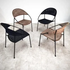 Pamono DU41 Chairs by Gastone Rinaldi for Rima, Set of 4 Clearance