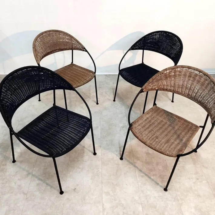 Pamono DU41 Chairs by Gastone Rinaldi for Rima, Set of 4 Clearance