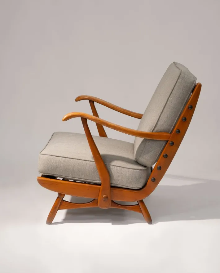 Pamono Dutch Armchair attributed to De Ster Gelderland, 1950s New