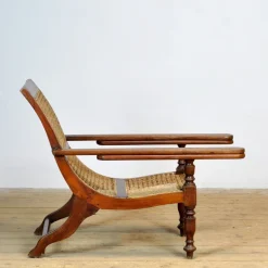 Pamono Dutch Colonial Indonesian Plantation Chair, 1920 Clearance