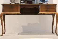 Pamono Dutch Mahogany Dressing Table with Mirror, 1950s Hot