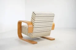 Pamono Early Model 400 Tank Lounge Chair by Alvar Aalto for Artek, Finland, 1960s Hot