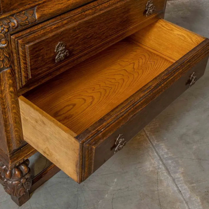 Pamono Early 20th Century Oak Writing Secretaire Outlet