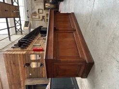 Pamono Early 20th Century Solid Oak Counter Outlet