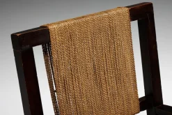Pamono Easy Chair in Wood and Rope by Francis Jourdain, France, 1930s Hot