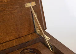 Pamono Edwardian Oak Metamorphic Rise and Fall Cocktail Drinks Cabinet, 1890s Best