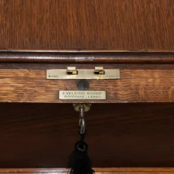 Pamono Edwardian Oak Metamorphic Rise and Fall Cocktail Drinks Cabinet, 1890s Best