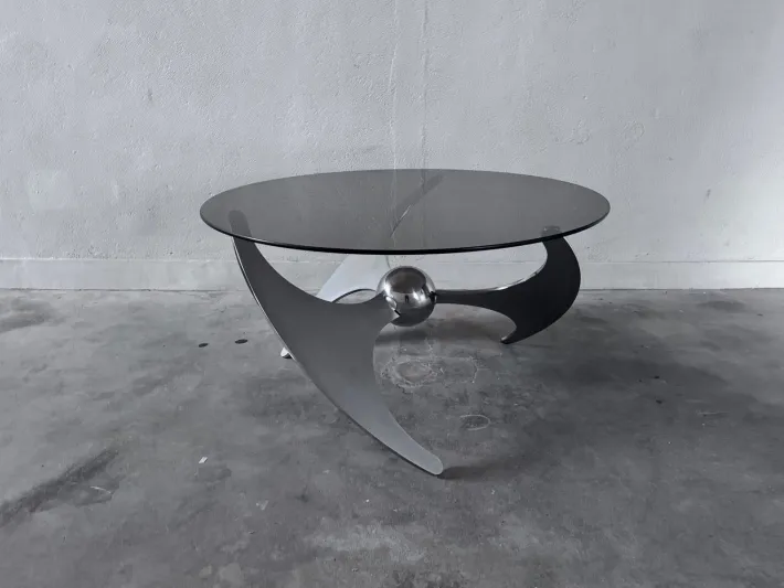 Pamono Elica Coffee Table by L. Campanini, 1970s Sale