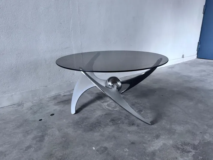 Pamono Elica Coffee Table by L. Campanini, 1970s Sale