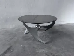 Pamono Elica Coffee Table by L. Campanini, 1970s Sale