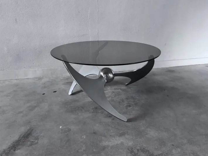 Pamono Elica Coffee Table by L. Campanini, 1970s Sale