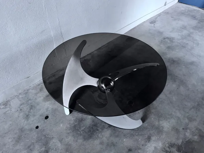 Pamono Elica Coffee Table by L. Campanini, 1970s Sale