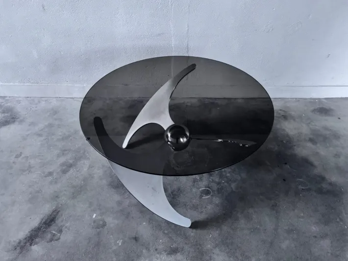 Pamono Elica Coffee Table by L. Campanini, 1970s Sale