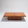 Pamono Elm Burr Bar Coffee Table, 1970s New