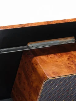 Pamono Elm Burr Bar Coffee Table, 1970s New