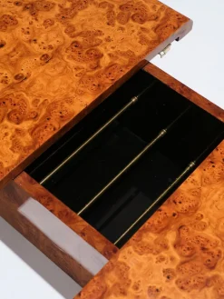 Pamono Elm Burr Bar Coffee Table, 1970s New