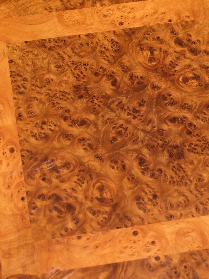 Pamono Elm Burr Side Table from Jean Claude Mahey, 1970s Online