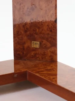 Pamono Elm Burr Side Table from Jean Claude Mahey, 1970s Online