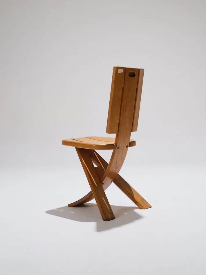 Pamono Elm Chairs from Seltz, 1980s, Set of 4 Best