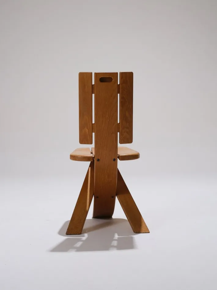 Pamono Elm Chairs from Seltz, 1980s, Set of 4 Best