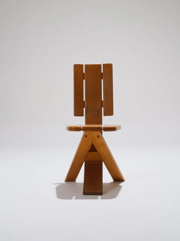 Pamono Elm Chairs from Seltz, 1980s, Set of 4 Best