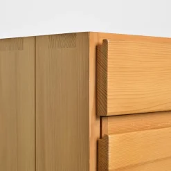 Pamono Elm Chest of Drawers from Maison Regain, France, 1970s