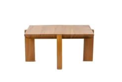 Pamono Elm Coffee Table by Luigi Gorgoni for Roche Bobois, 1980s Outlet