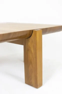 Pamono Elm Coffee Table by Luigi Gorgoni for Roche Bobois, 1980s Outlet