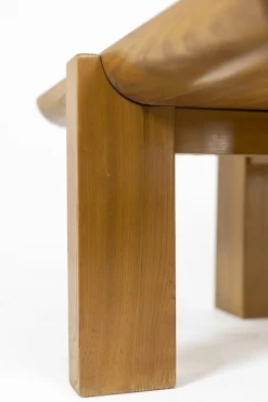 Pamono Elm Coffee Table by Luigi Gorgoni for Roche Bobois, 1980s Outlet