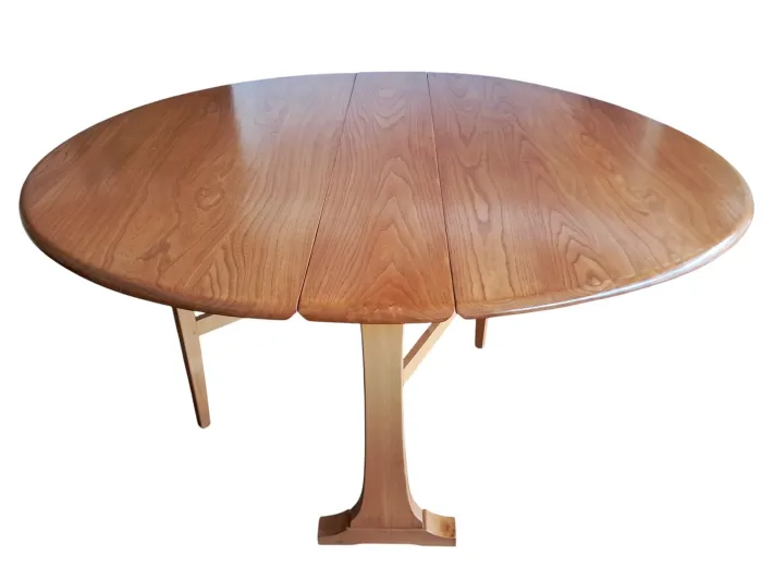 Pamono Elm Gate Leg Drop Leaf Dining Table by Lucian Ercolani for Ercol, 1960s Sale