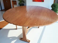 Pamono Elm Gate Leg Drop Leaf Dining Table by Lucian Ercolani for Ercol, 1960s Sale