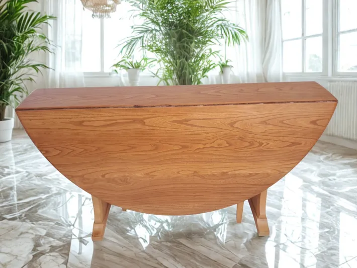 Pamono Elm Gate Leg Drop Leaf Dining Table by Lucian Ercolani for Ercol, 1960s Sale