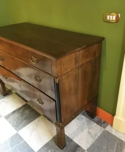 Pamono Empire Chest of Drawers in Walnut with Bronze Details, 18th Century Sale