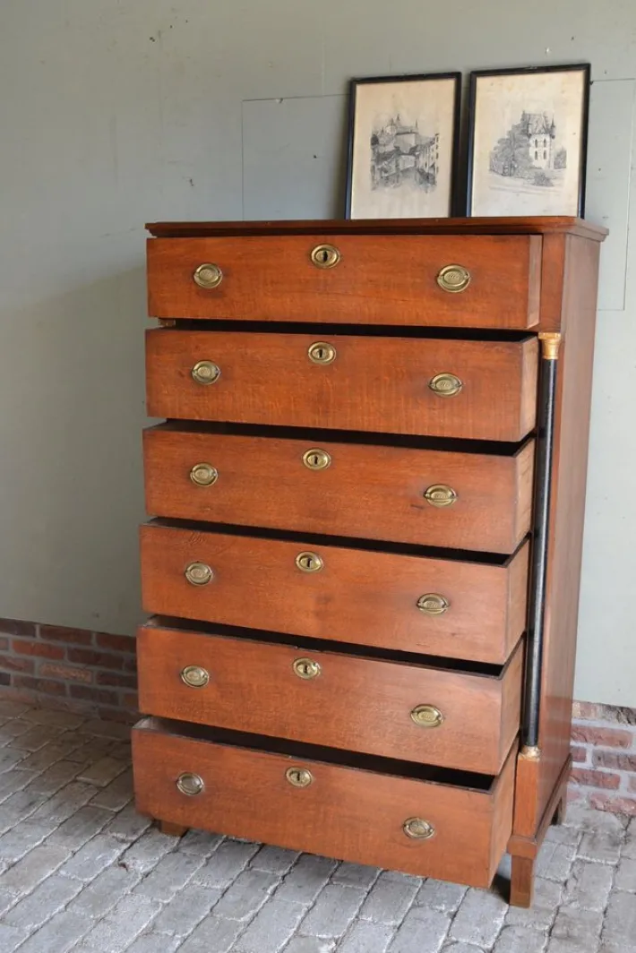Pamono Empire Chiffoniere in Oak Clearance